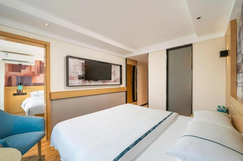 Bed in City Comfort Inn Wuhan International Expo Center Yongwang