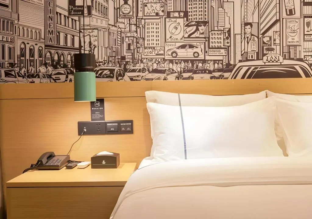 Bed in City Comfort Inn Wuhan International Expo Center Yongwang