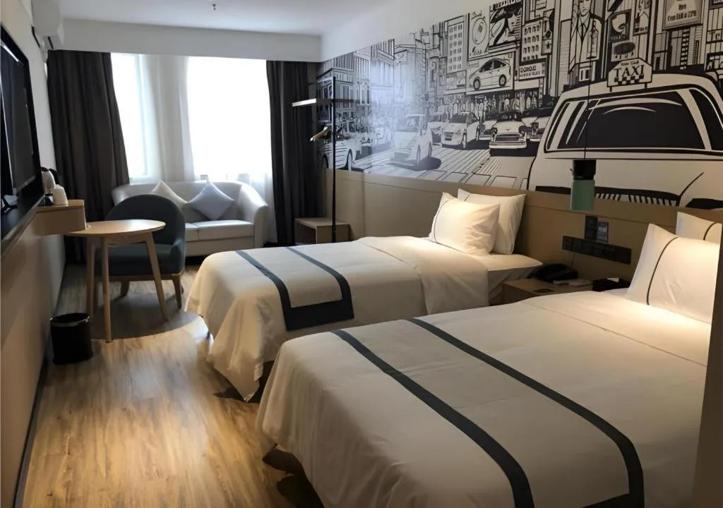 Bed in City Comfort Inn Zhongshan Banfu