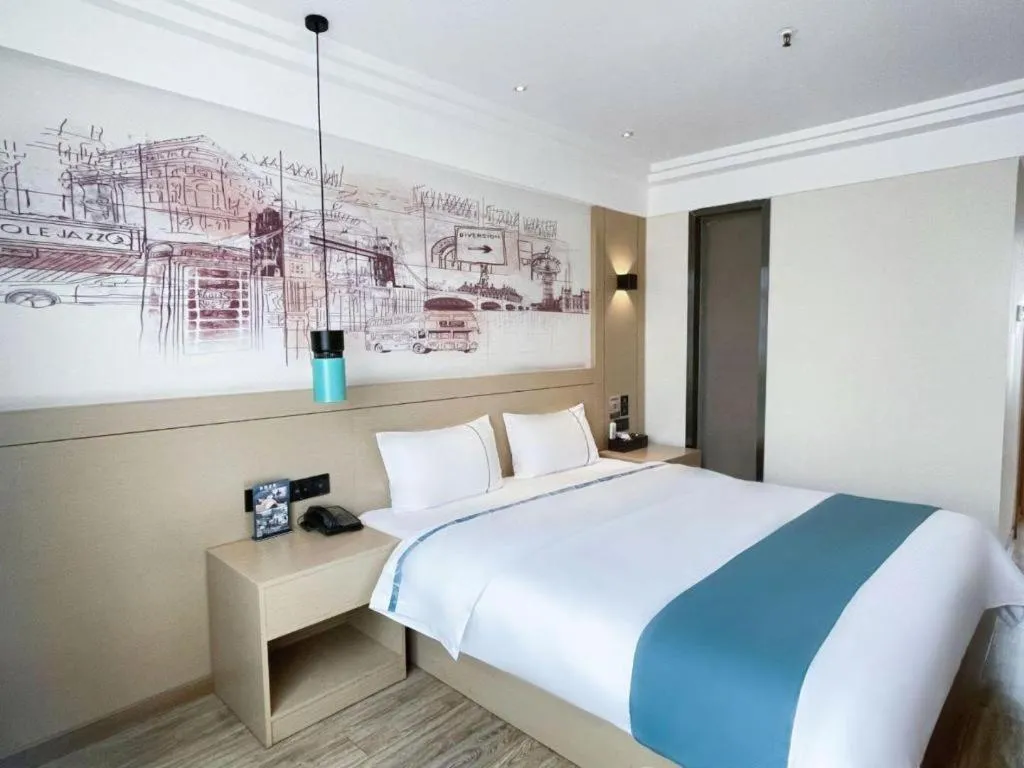 Bed in City Comfort Inn Changsha Railway Station Amiling Metro Station