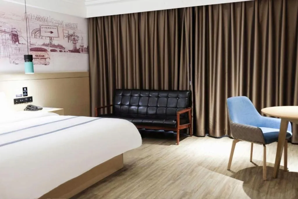 Bed in City Comfort Inn Changsha Railway Station Amiling Metro Station