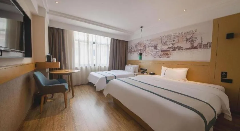 Bed in City Comfort Inn Changsha Railway Station Amiling Metro Station