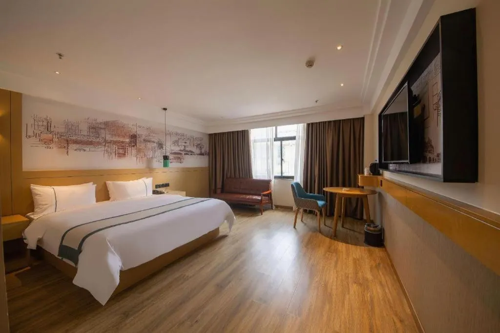 Bed in City Comfort Inn Changsha Railway Station Amiling Metro Station