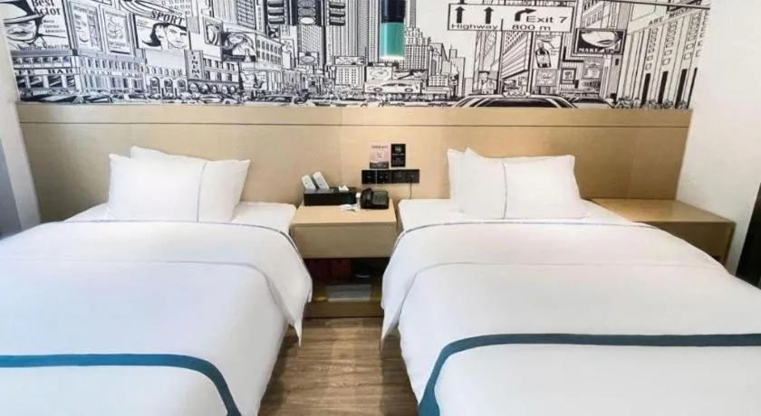 Bed in City Comfort Inn Changsha Railway Station Amiling Metro Station