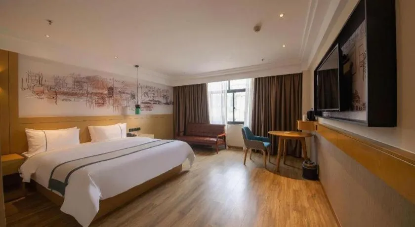 Bed in City Comfort Inn Changsha Railway Station Amiling Metro Station