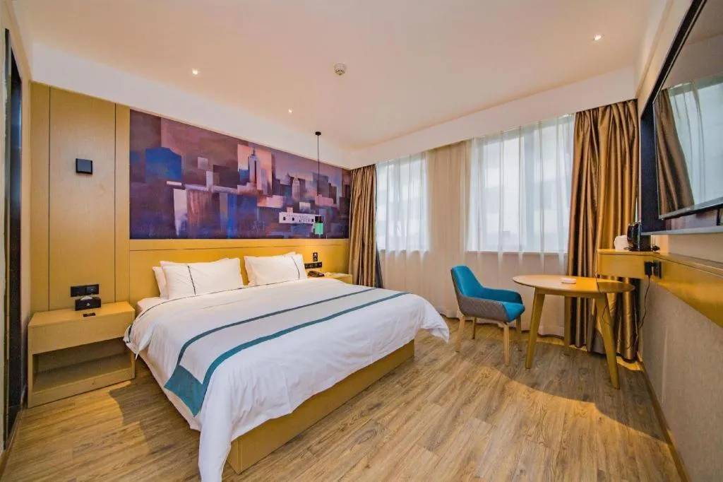 Bed in City Comfort Inn Changsha Railway Station Amiling Metro Station