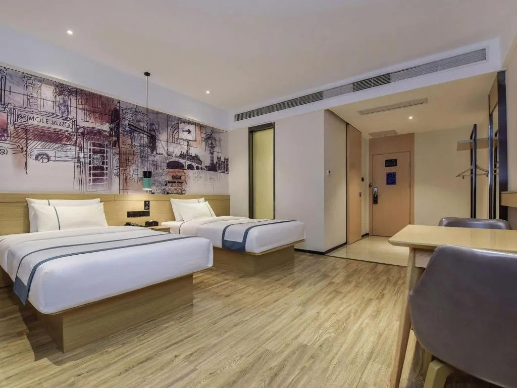 Bed in City Comfort Inn Dongguan Gaobu Avenue