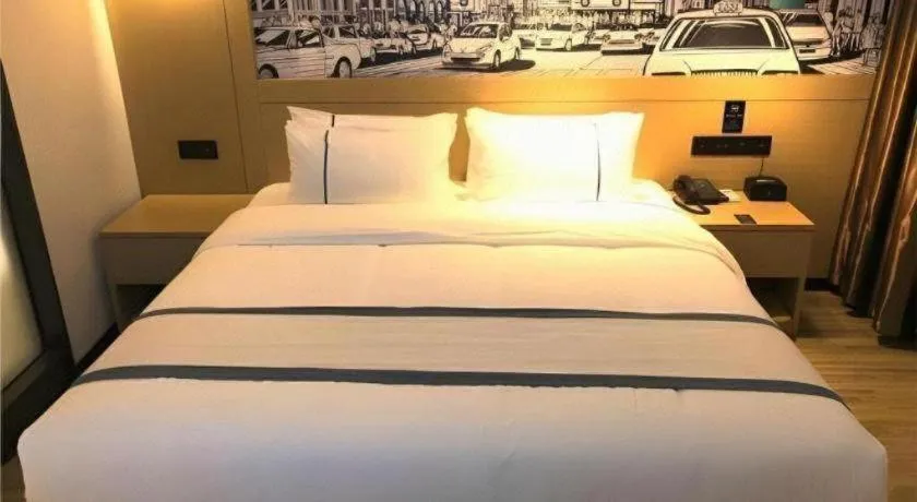 Bed in City Comfort Inn Ezhou Hengda