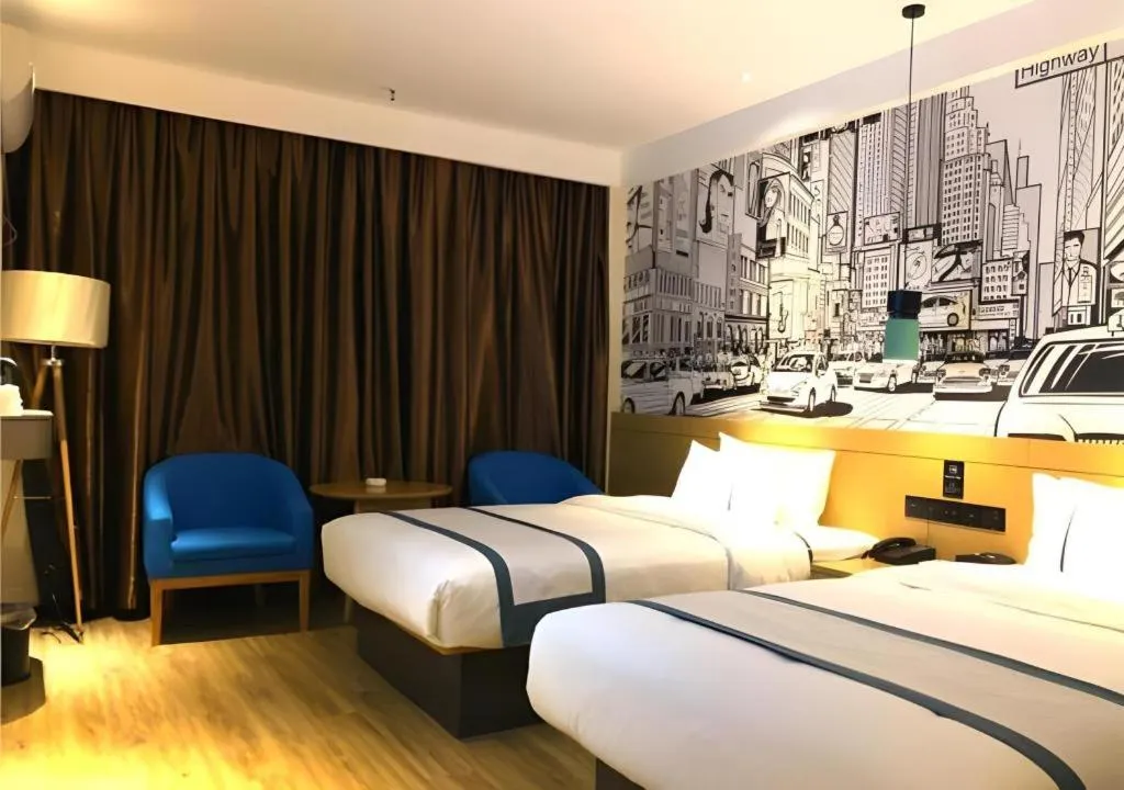 Bed in City Comfort Inn Ezhou Hengda