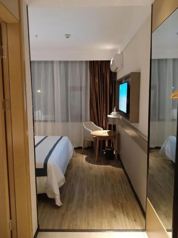 Bed in City Comfort Inn Ezhou Hengda