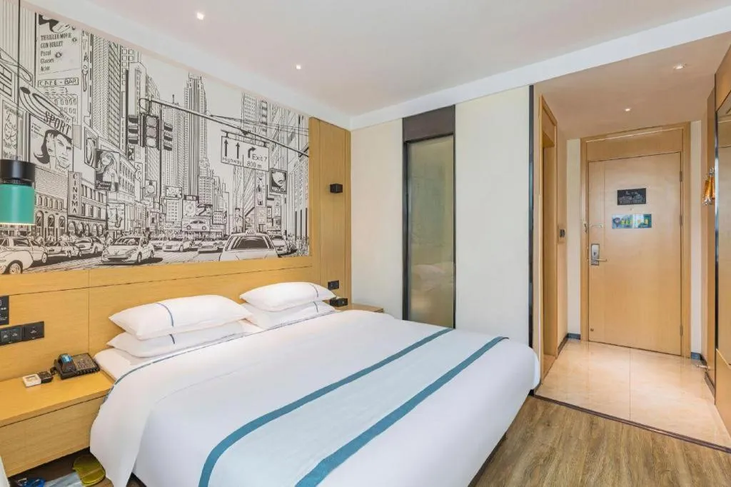 Bed in City Comfort Inn Ezhou Hengda