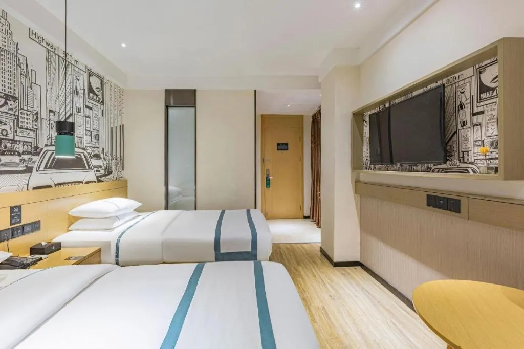 Bed in City Comfort Inn Ezhou Hengda
