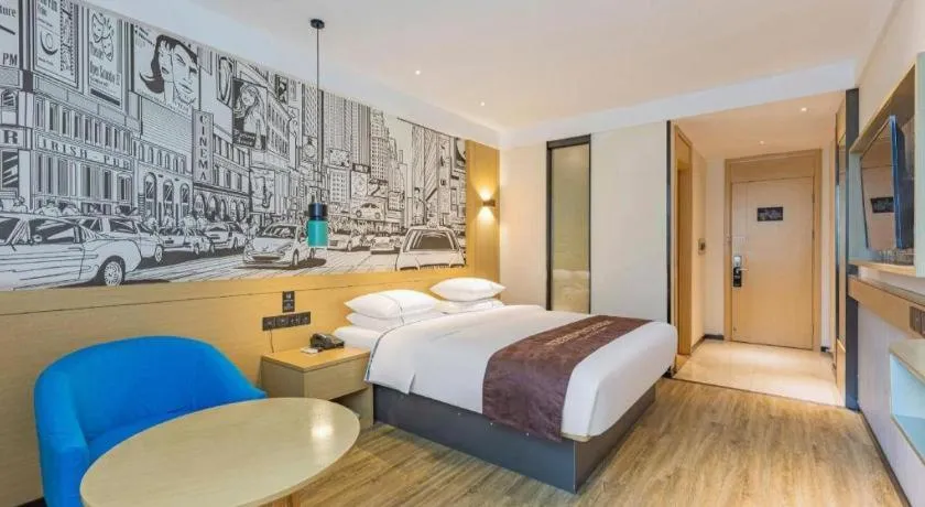 Bed in City Comfort Inn Ezhou Hengda