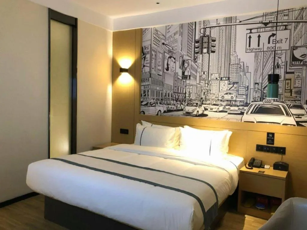 Bed in City Comfort Inn Ezhou Hengda