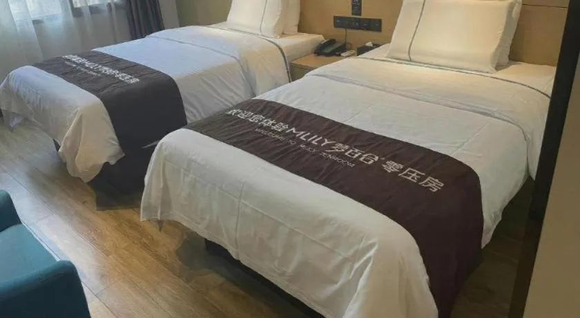 Bed in City Comfort Inn Ezhou Hengda