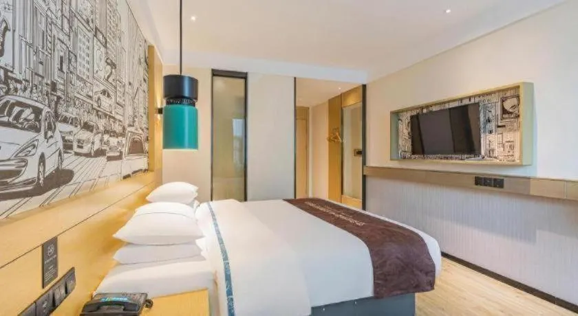 Bed in City Comfort Inn Ezhou Hengda