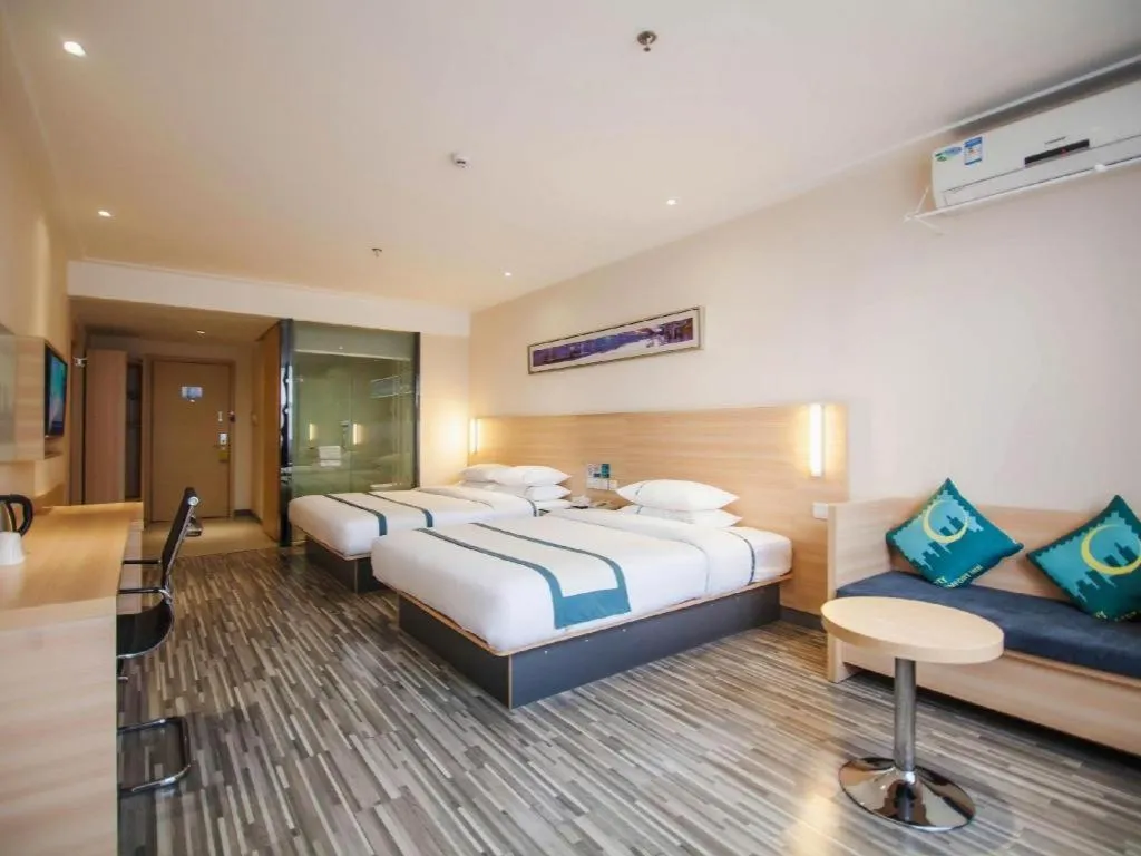 Bed in City Comfort Inn Yichang Dongshan Three Gorges University Shuiyuecheng