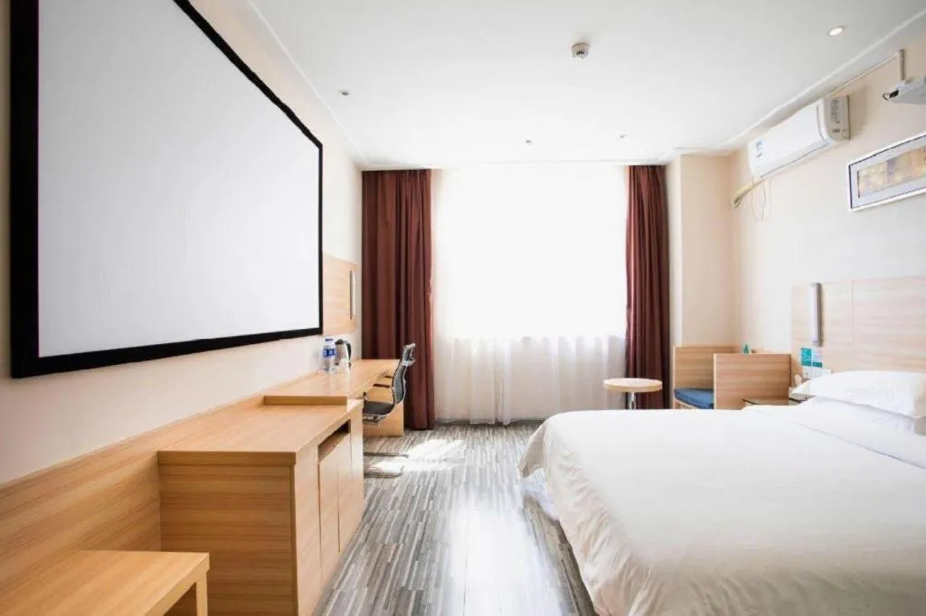 Bed in City Comfort Inn Yichang Dongshan Three Gorges University Shuiyuecheng
