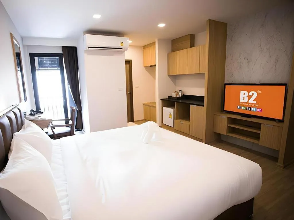 Bed in B2 Amata Nakorn Premier Hotel