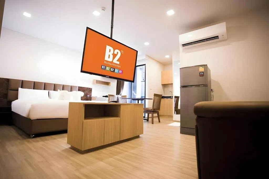 Bed in B2 Amata Nakorn Premier Hotel