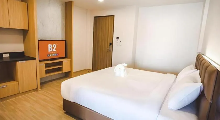 Bed in B2 Amata Nakorn Premier Hotel