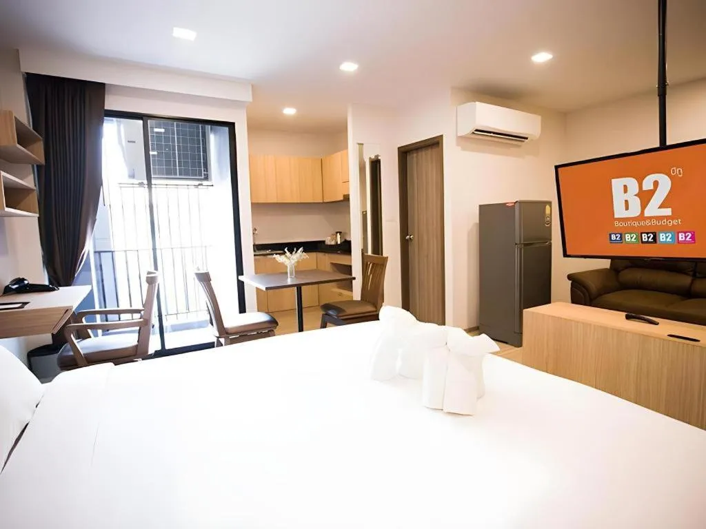 Bed in B2 Amata Nakorn Premier Hotel