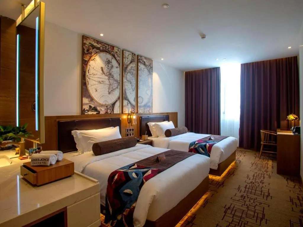 Bed in James Joyce Coffetel· Wuhan Wangjiawan Taojialing Metro Station