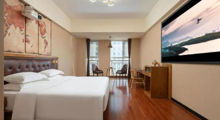 Bed in James Joyce Coffetel· Ji'Nan Changqing District Government Jingshi Xi Road