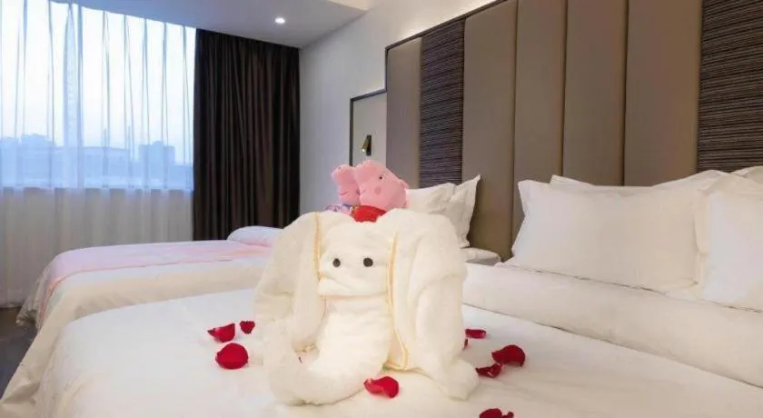 Bed in Jinjiang Metropolo Haikou East High Speed Railway Station Normal University