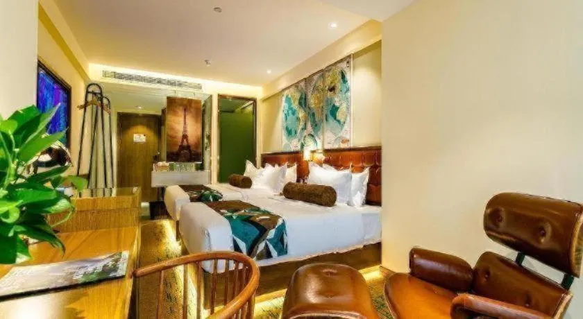 Bed in James Joyce Coffetel· Xianyang Renmin Road Central Square Store