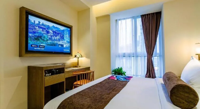 Bed in James Joyce Coffetel· Xianyang Renmin Road Central Square Store