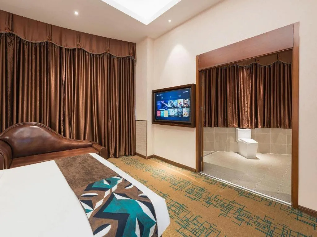 Bed in James Joyce Coffetel· Tianjin Olympic Center Lingbin Road Metro Station