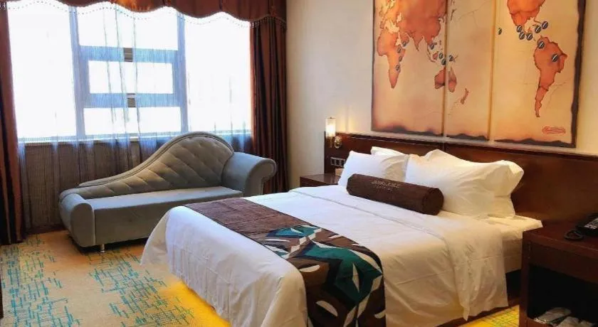 Bed in James Joyce Coffetel· Tianjin Olympic Center Lingbin Road Metro Station