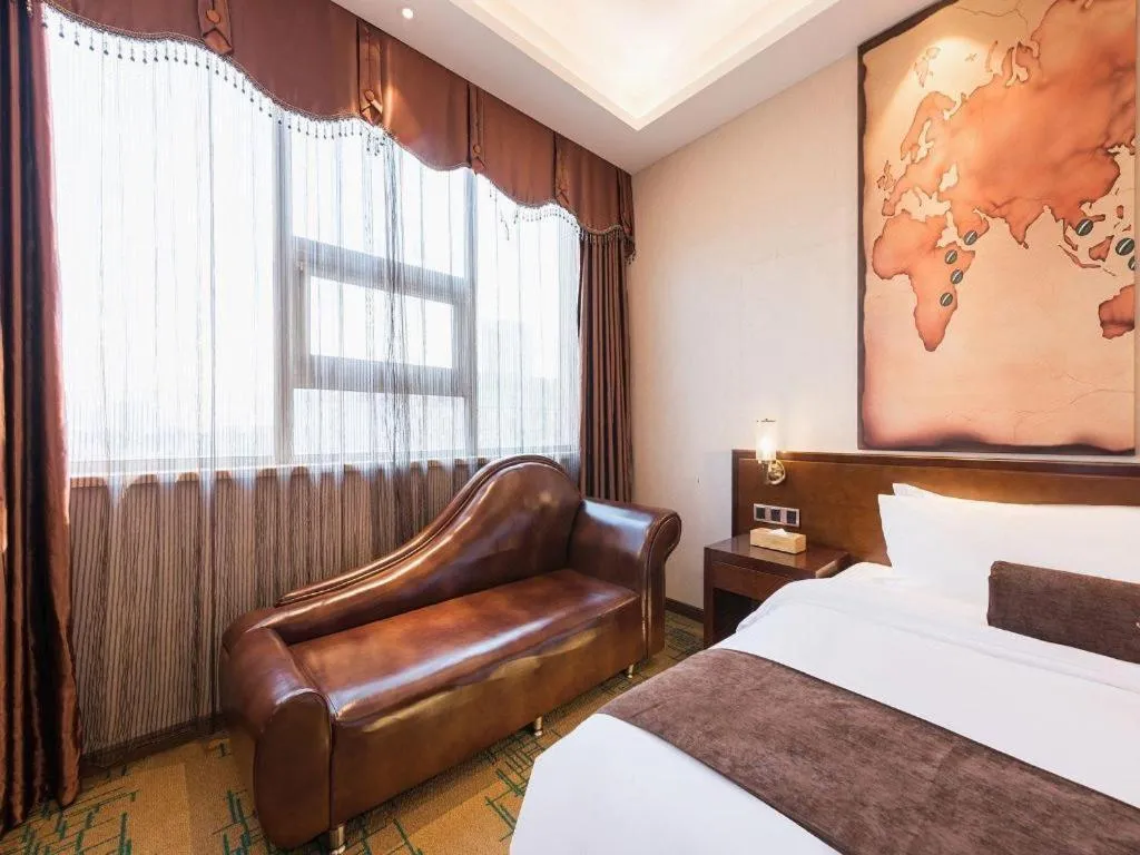 Bed in James Joyce Coffetel· Tianjin Olympic Center Lingbin Road Metro Station