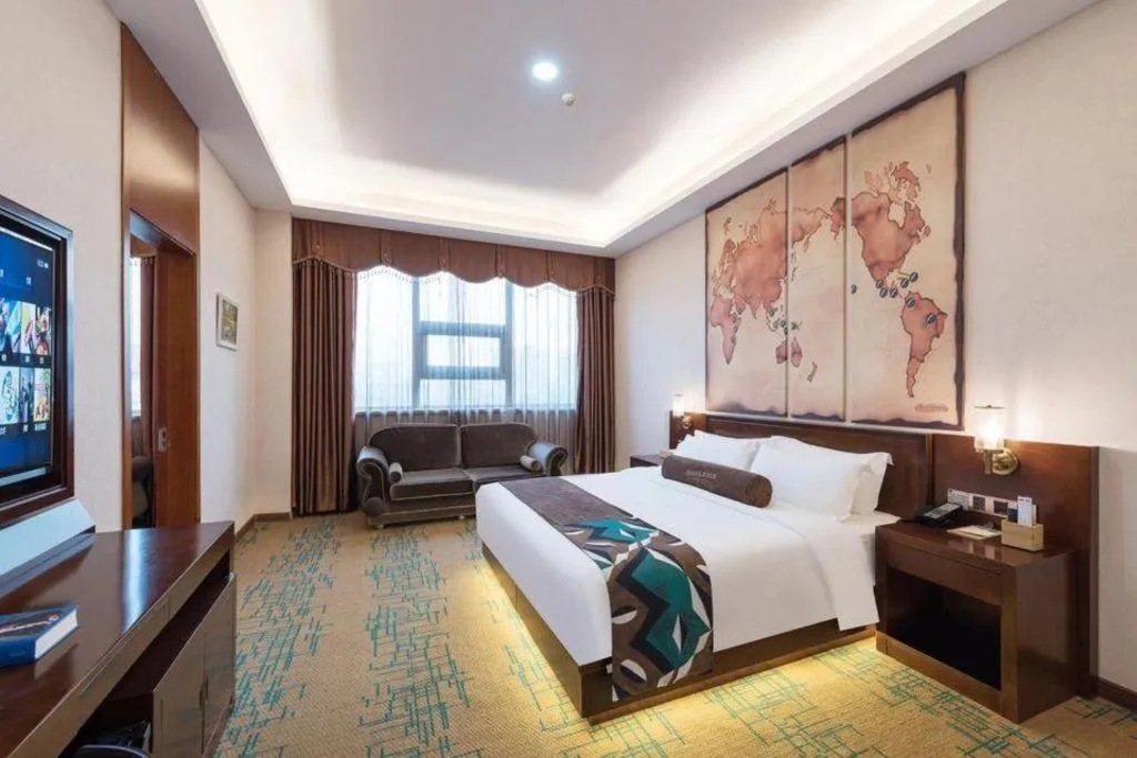 Bed in James Joyce Coffetel· Tianjin Olympic Center Lingbin Road Metro Station