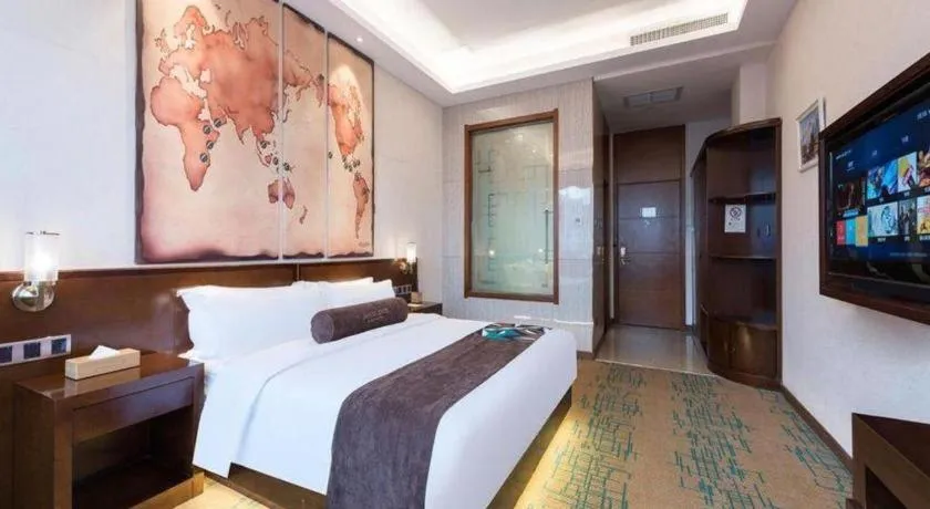 Bed in James Joyce Coffetel· Tianjin Olympic Center Lingbin Road Metro Station