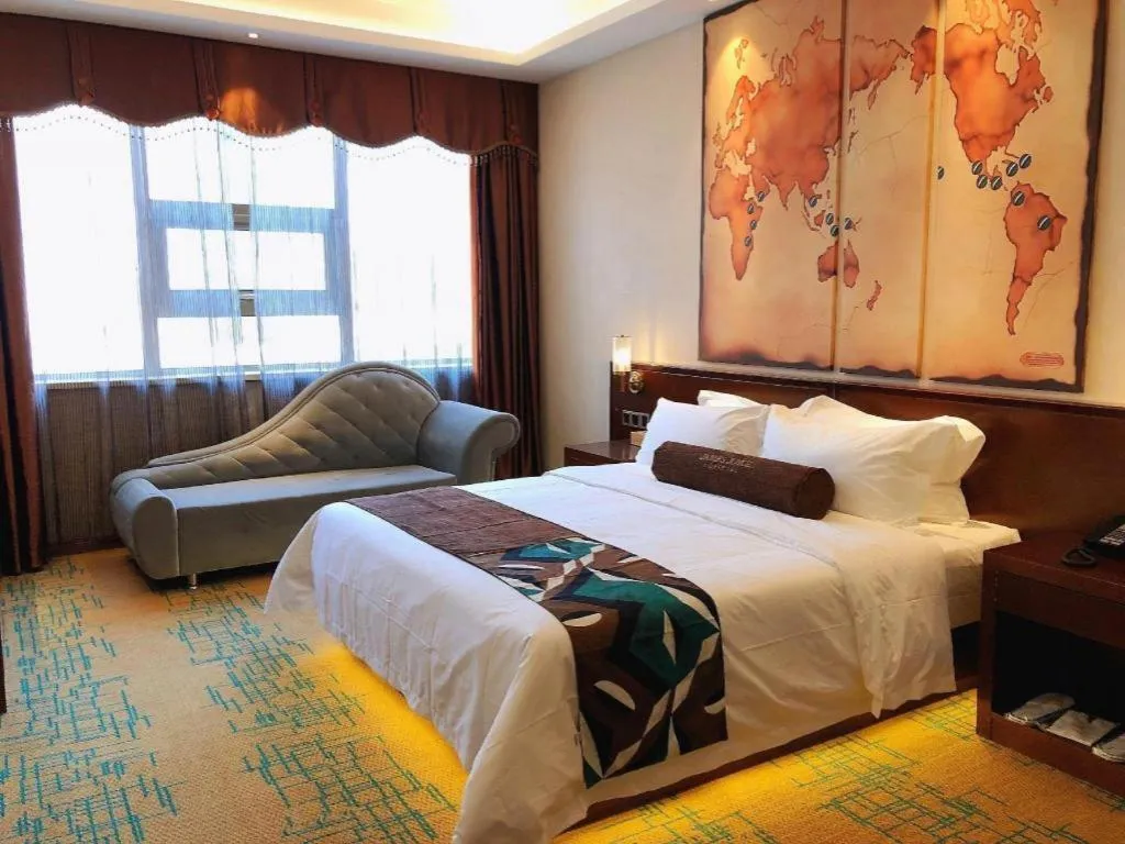 Bed in James Joyce Coffetel· Tianjin Olympic Center Lingbin Road Metro Station