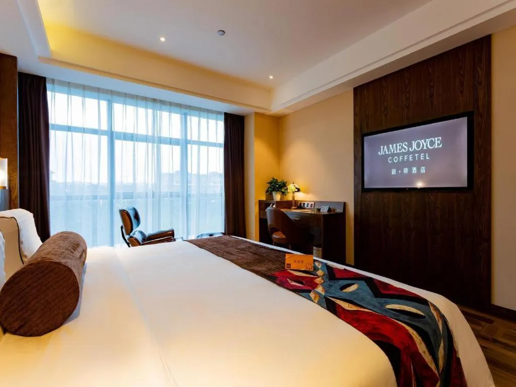 Bed in James Joyce Coffetel· Chengdu Shuangliu Airport Haibing City Wanda