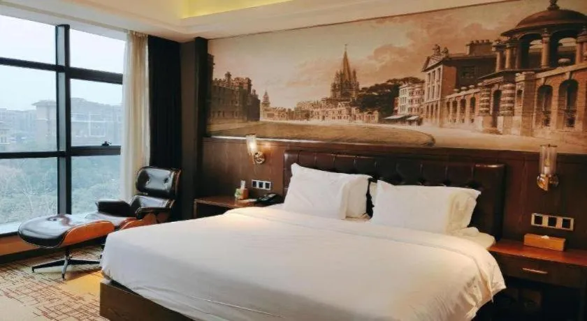 Bed in James Joyce Coffetel· Chengdu Shuangliu Airport Haibing City Wanda