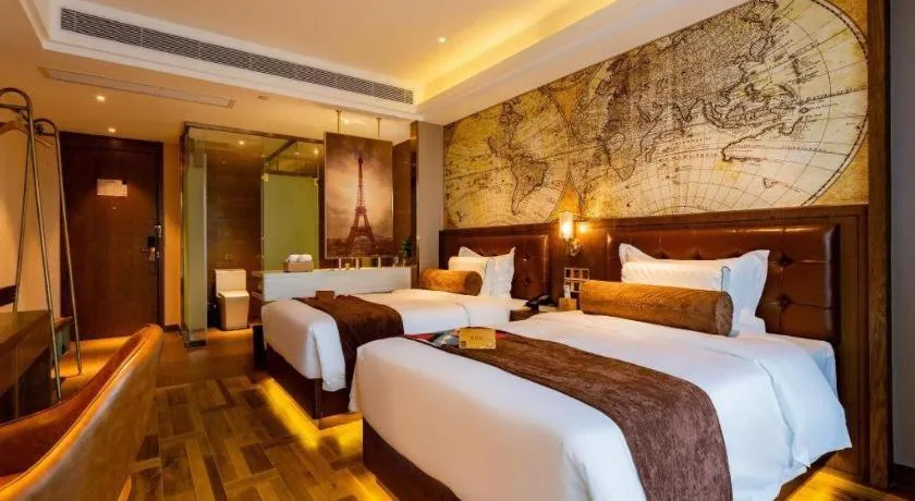 Bed in James Joyce Coffetel· Chengdu Shuangliu Airport Haibing City Wanda