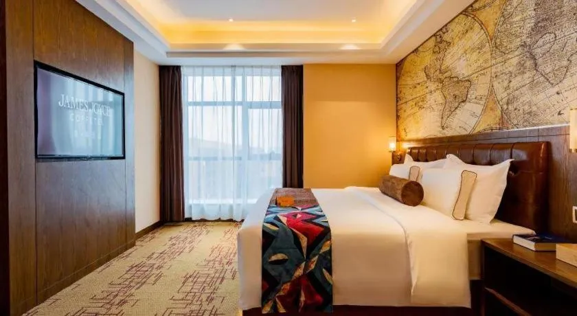 Bed in James Joyce Coffetel· Chengdu Shuangliu Airport Haibing City Wanda