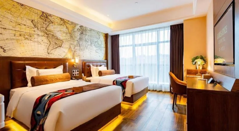 Bed in James Joyce Coffetel· Chengdu Shuangliu Airport Haibing City Wanda