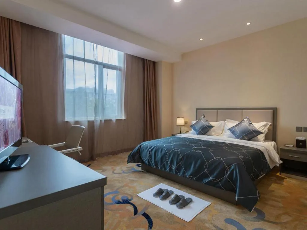 Bed in Chonpines Hotels· Shijiazhuang Fangbei