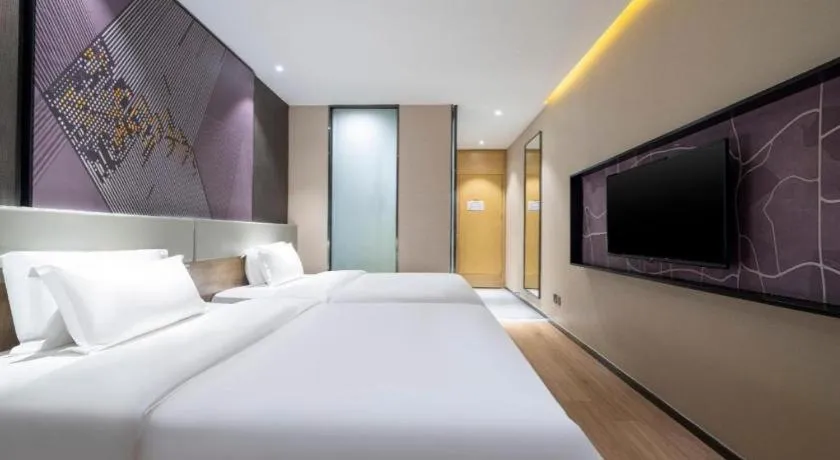 Bed in IU Hotels· Tianjin Houtai Chengjian University Haitai Industrial Park