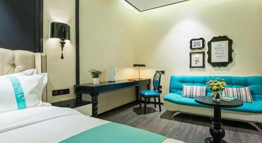 Bed in Xana Hotelle Nanchang Tengwang Pavilion Wanshougong