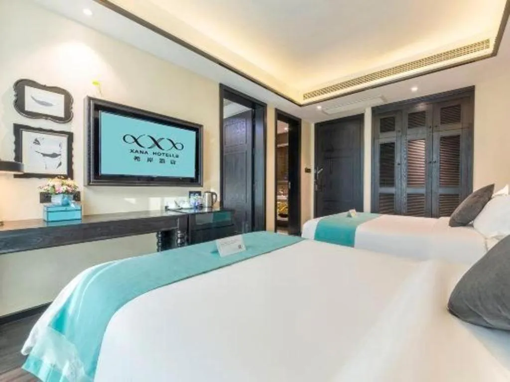 Bed in Xana Hotelle Nanchang Tengwang Pavilion Wanshougong