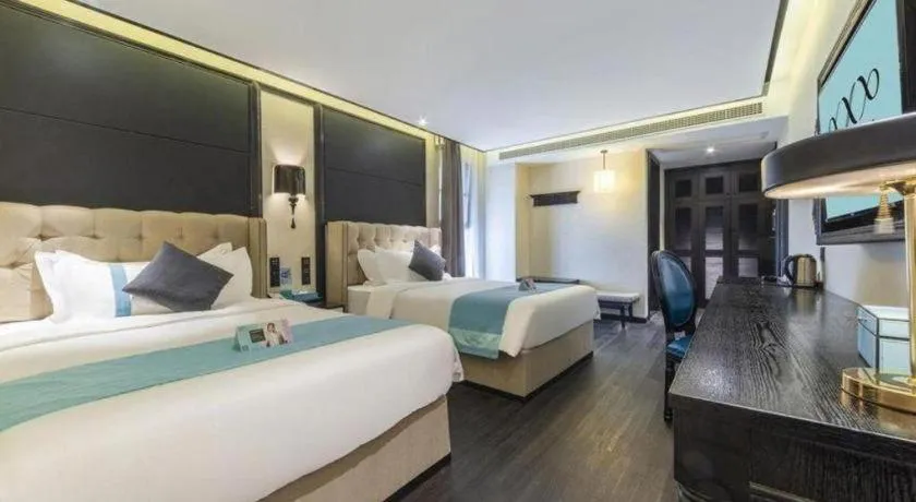 Bed in Xana Hotelle Nanchang Tengwang Pavilion Wanshougong