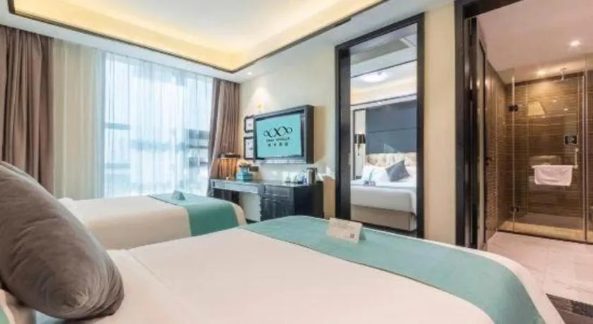 Bed in Xana Hotelle Nanchang Tengwang Pavilion Wanshougong