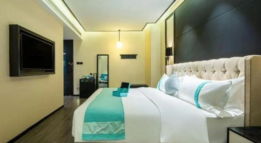 Bed in Xana Hotelle Nanchang Tengwang Pavilion Wanshougong