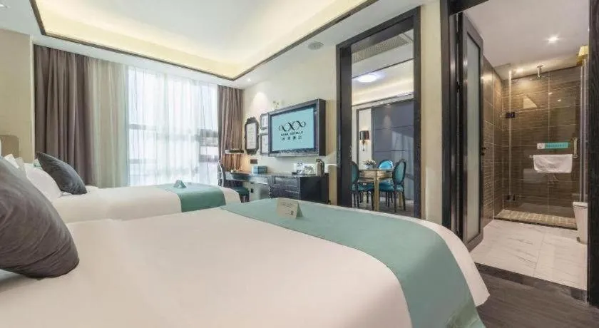 Bed in Xana Hotelle Nanchang Tengwang Pavilion Wanshougong
